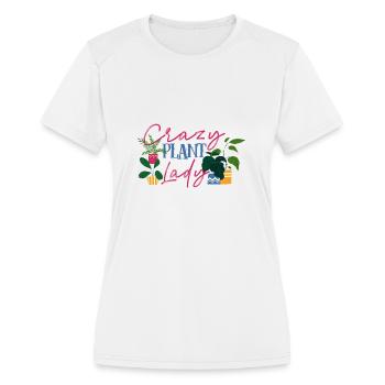 Gardener Plants - Women's Moisture Wicking Performance T-Shirt - white - Front - Zoe (177cm)