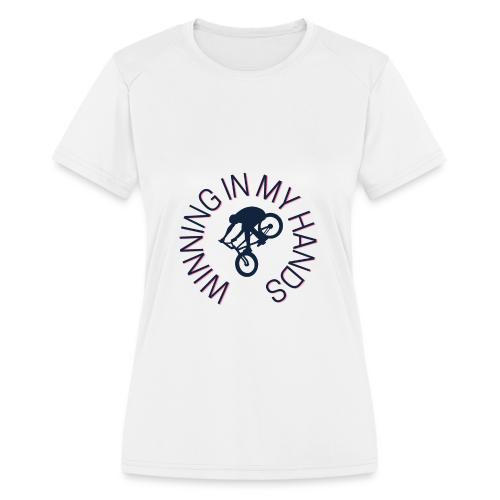 Winning Designs In My Hands Original - Women's Moisture Wicking Performance T-Shirt
