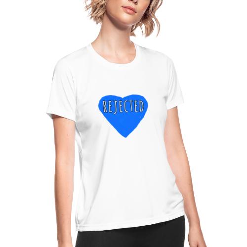Rejected Candy Heart - Women's Moisture Wicking Performance T-Shirt