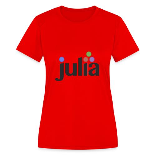 Official Julia Logo - Women's Moisture Wicking Performance T-Shirt