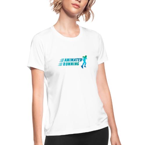 Animated Running - Women's Moisture Wicking Performance T-Shirt