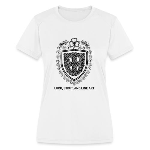 Celtic Knot T-Shirt, Symmetrical Shield - Women's Moisture Wicking Performance T-Shirt