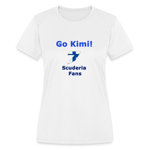 Go Kimi! Scuderia Fans design - Women's Moisture Wicking Performance T-Shirt