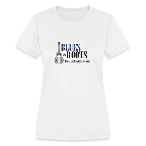 Blues & Roots Radio Logo - Women's Moisture Wicking Performance T-Shirt