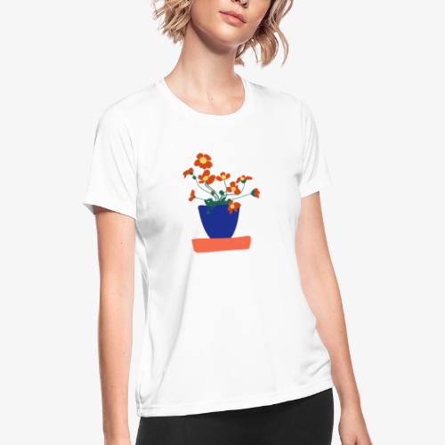 Dahlia Flower - Women's Moisture Wicking Performance T-Shirt