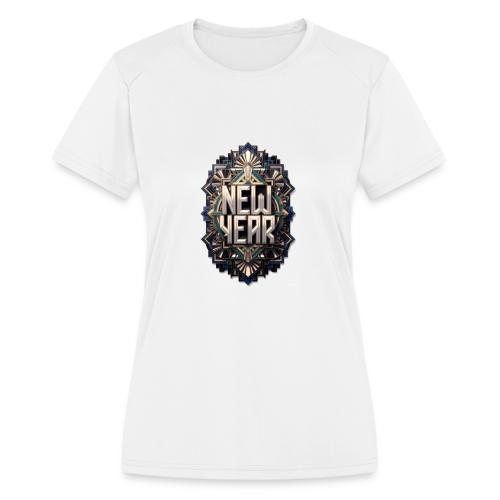 Evergreen New Year T-Shirt - Women's Moisture Wicking Performance T-Shirt