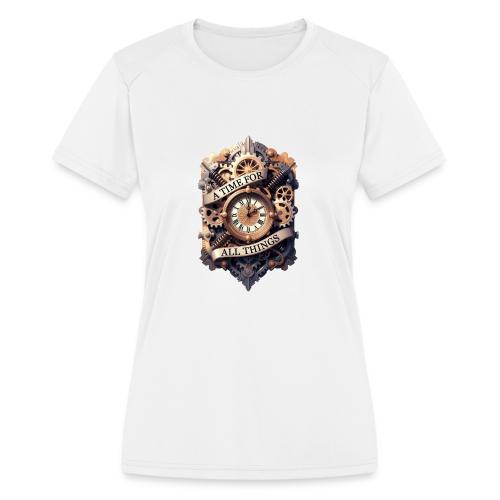 Ornate Clockwork T-Shirt - Women's Moisture Wicking Performance T-Shirt
