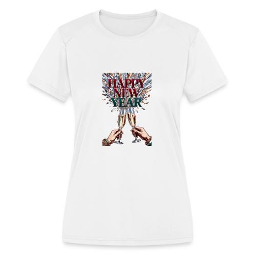 Toasting Hands T-Shirt Confetti Shower Premium - Women's Moisture Wicking Performance T-Shirt
