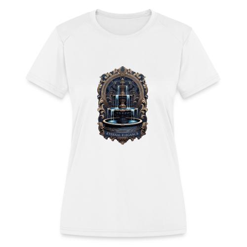 Gilded Baroque Fountain T-Shirt - Women's Moisture Wicking Performance T-Shirt