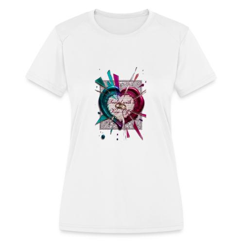 Sealed with a Kiss-Off T-Shirt - Women's Moisture Wicking Performance T-Shirt