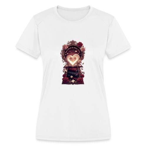 You Unlock the Story of Us Library Gifts T-Shirts - Women's Moisture Wicking Performance T-Shirt