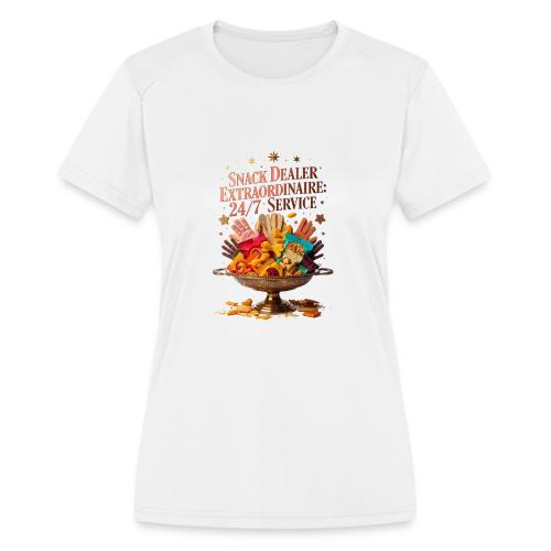 Snack Dealer Extraordinaire Tee, Mum Gift - Women's Moisture Wicking Performance T-Shirt