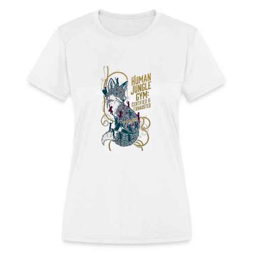 Human Jungle Gym Fox Tee - Women's Moisture Wicking Performance T-Shirt