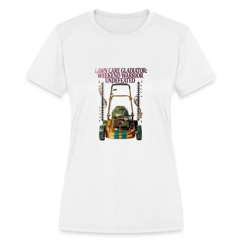 Lawn Care Gladiator T Shirt - Women's Moisture Wicking Performance T-Shirt