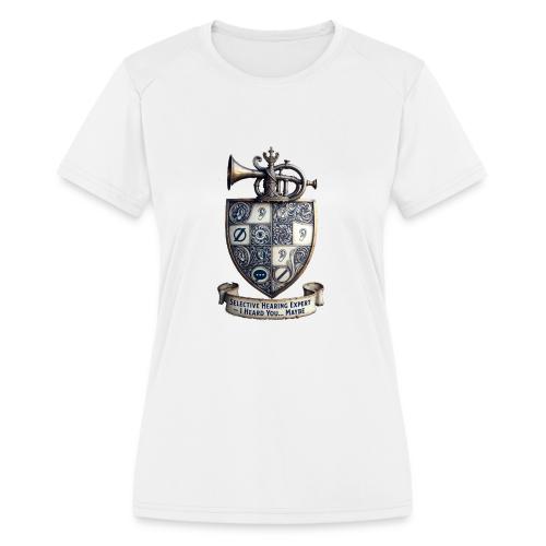 Selective Hearing Expert Crest T Shirt - Women's Moisture Wicking Performance T-Shirt