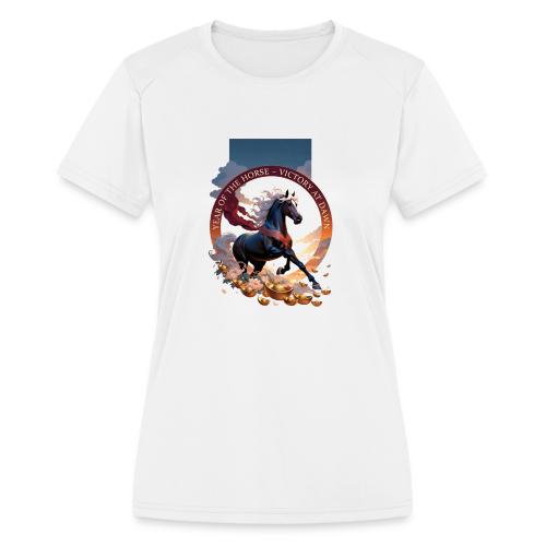 Year of the Horse Dawn T Shirt,Lunar New Year Gift - Women's Moisture Wicking Performance T-Shirt