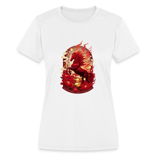 Year of the Horse Ascent T Shirt, Lunar New Year - Women's Moisture Wicking Performance T-Shirt
