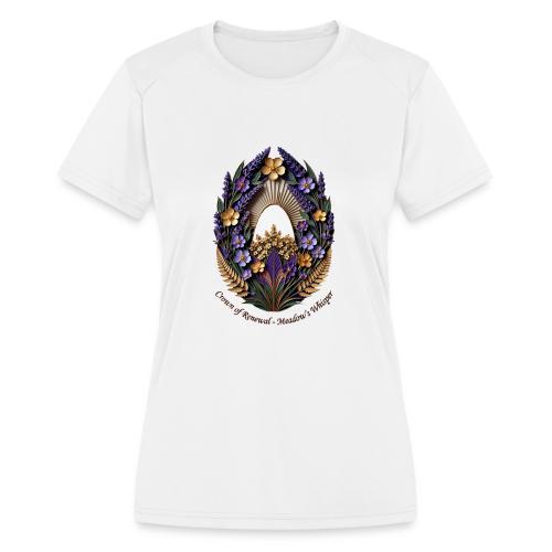 Easter Meadow Crown Renewal T Shirt, Spring Gift - Women's Moisture Wicking Performance T-Shirt