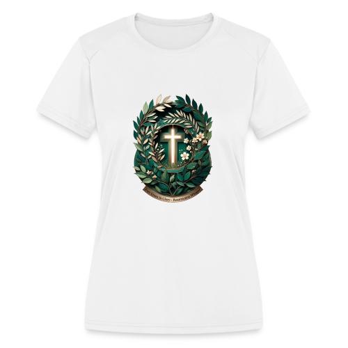 Easter Ever Green in Glory Laurel T Shirt, Gift - Women's Moisture Wicking Performance T-Shirt