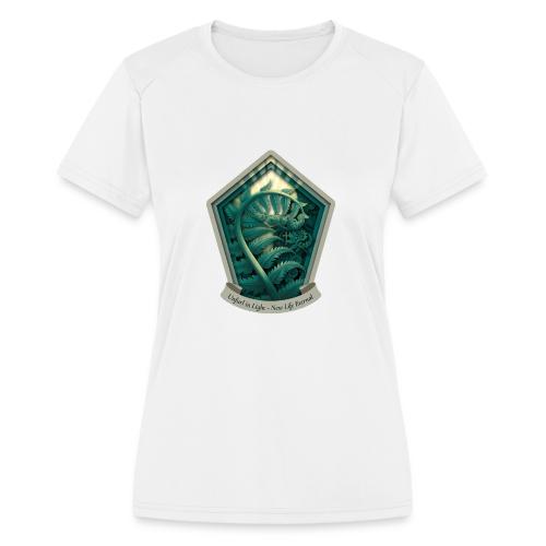 Easter Unfurl in Light Fern T Shirt, Spring Gift - Women's Moisture Wicking Performance T-Shirt