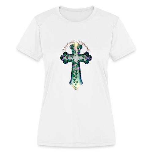 Easter Grace Cascades Eternal T Shirt, Mercy Gift - Women's Moisture Wicking Performance T-Shirt