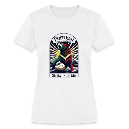 Portugal Iberian Wolf Soccer T Shirt, Pride Gift - Women's Moisture Wicking Performance T-Shirt