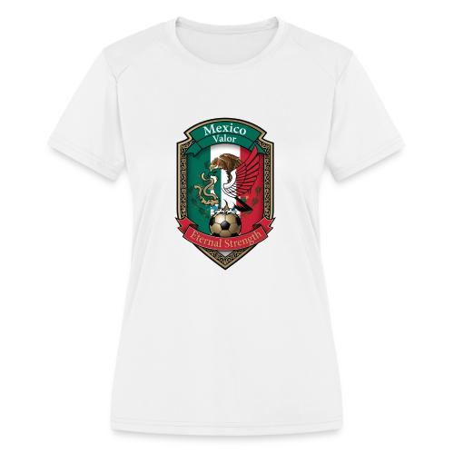 Mexico Eagle Valor T-Shirt, Pride Badge Gift - Women's Moisture Wicking Performance T-Shirt