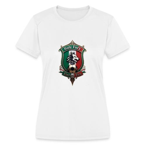 Italy heritage Wolf Fury Tee, Pride Badge Gift - Women's Moisture Wicking Performance T-Shirt
