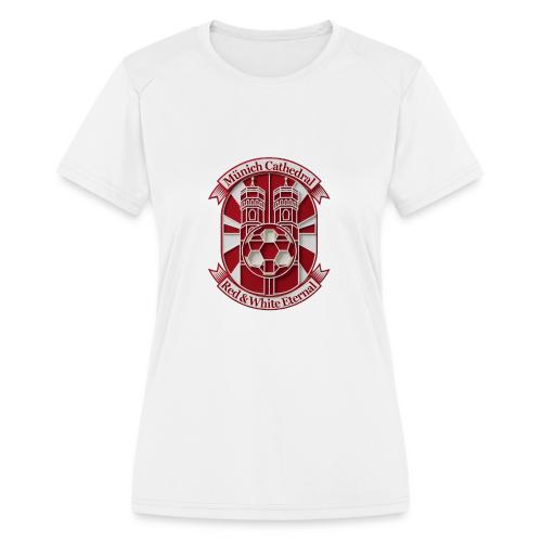 Munich Cathedral T Shirt, German Football Fan Gift - Women's Moisture Wicking Performance T-Shirt