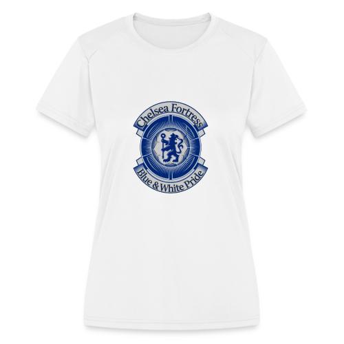 Chelsea Fortress T Shirt, Soccer City Pride Gift - Women's Moisture Wicking Performance T-Shirt
