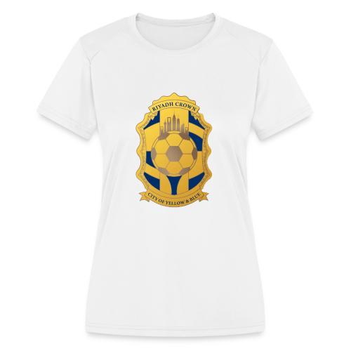 Riyadh Crown T Shirt, Modern Desert Pride Gift - Women's Moisture Wicking Performance T-Shirt