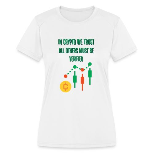 Sarcastic Bitcoin Investor T-shirt - Women's Moisture Wicking Performance T-Shirt