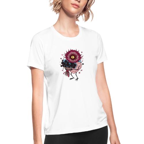 Gothic Valentine Eldritch Bloom – Dark Rom - Women's Moisture Wicking Performance T-Shirt