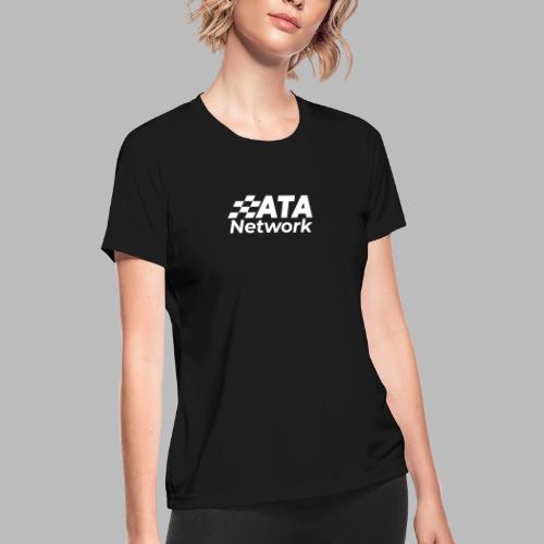 ATA Network Stacked Logo - Women's Moisture Wicking Performance T-Shirt