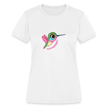Bird of paradise - Women's Moisture Wicking Performance T-Shirt - white - Front - Zoe (177cm)