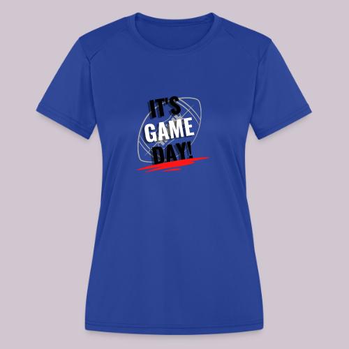 it s Game Day football - Women's Moisture Wicking Performance T-Shirt