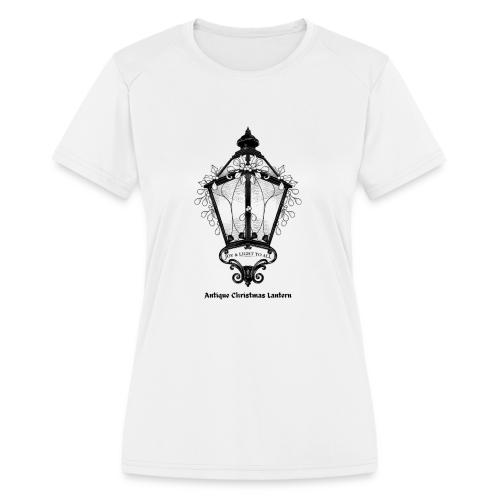 Antique Christmas Lantern T-Shirt - Women's Moisture Wicking Performance T-Shirt