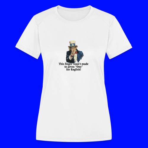 Uncle Sam - Finger - Women's Moisture Wicking Performance T-Shirt