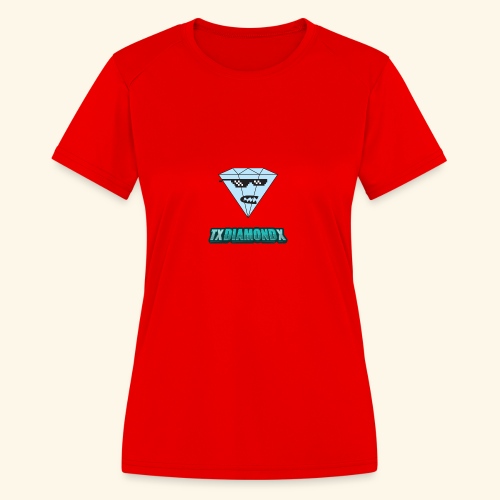 Txdiamondx Diamond Guy Logo - Women's Moisture Wicking Performance T-Shirt
