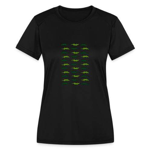 Crocs and gators - Women's Moisture Wicking Performance T-Shirt