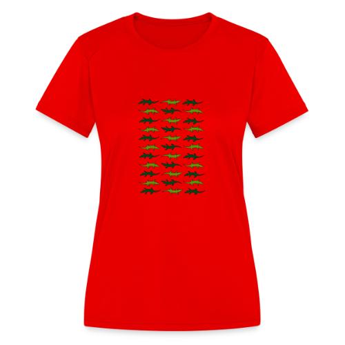 Crocs and gators - Women's Moisture Wicking Performance T-Shirt