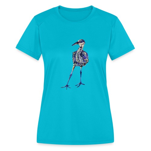 Blue heron - Women's Moisture Wicking Performance T-Shirt