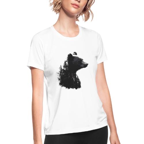 Forest Within the Bear - Women's Moisture Wicking Performance T-Shirt