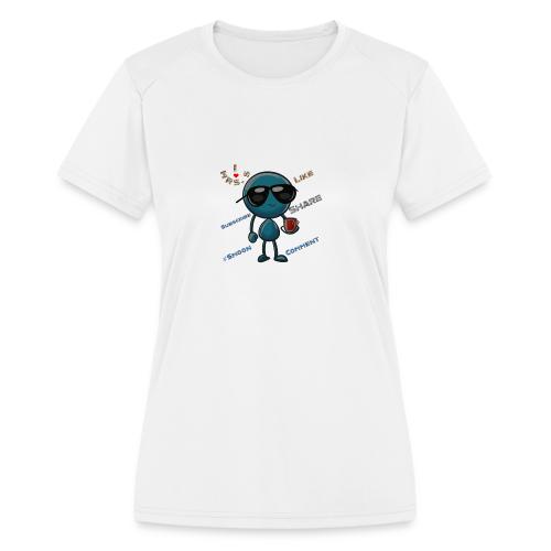 Smoon City 2_I heart Mrs S - Women's Moisture Wicking Performance T-Shirt