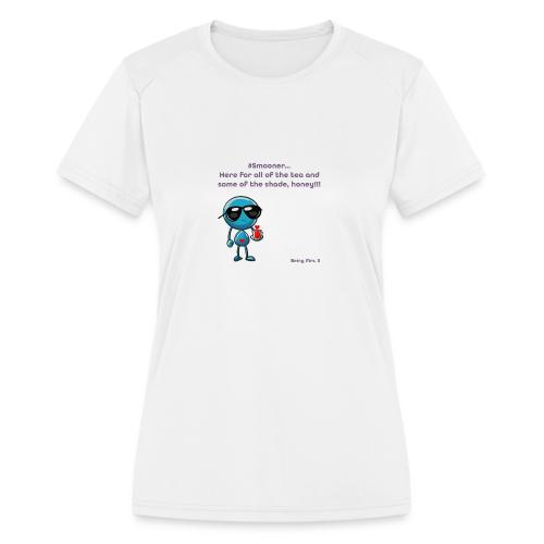 Smoon City 11_Here for the tea - Women's Moisture Wicking Performance T-Shirt