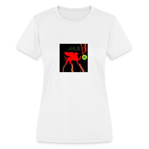 My Lunch Break Logo Shock - Women's Moisture Wicking Performance T-Shirt