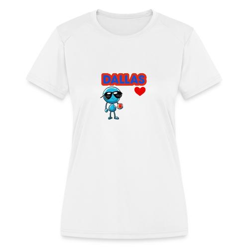 Smoon City_Dallas - Women's Moisture Wicking Performance T-Shirt
