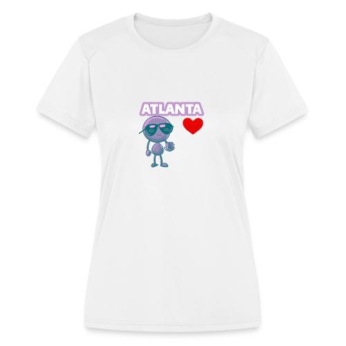 Smoon City_Atlanta - Women's Moisture Wicking Performance T-Shirt