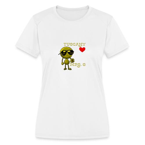 Smoon City_Tuscany Mrs. S - Women's Moisture Wicking Performance T-Shirt
