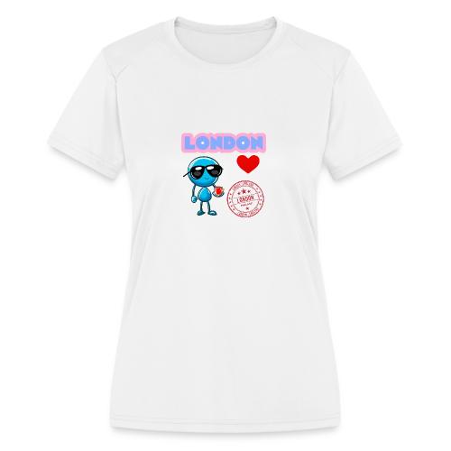 Smoon City_London - Women's Moisture Wicking Performance T-Shirt